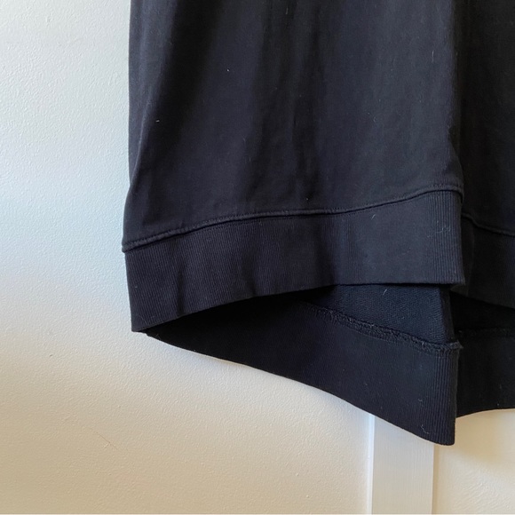 Zara Black Long Sweatshirt Dress with pockets relaxed fit - Size Large - Picture 3 of 9